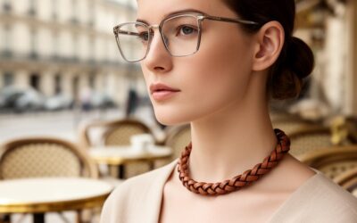 Tendance accessoires : le cordon lunettes simili cuir tressé s’impose comme le must-have