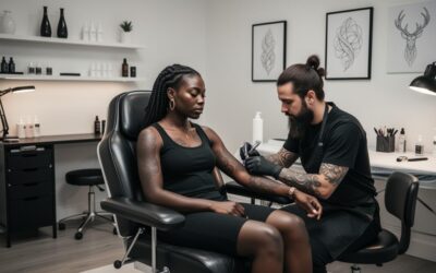 Peau foncée et tatouages blancs : les soins préparatoires pour un résultat optimal
