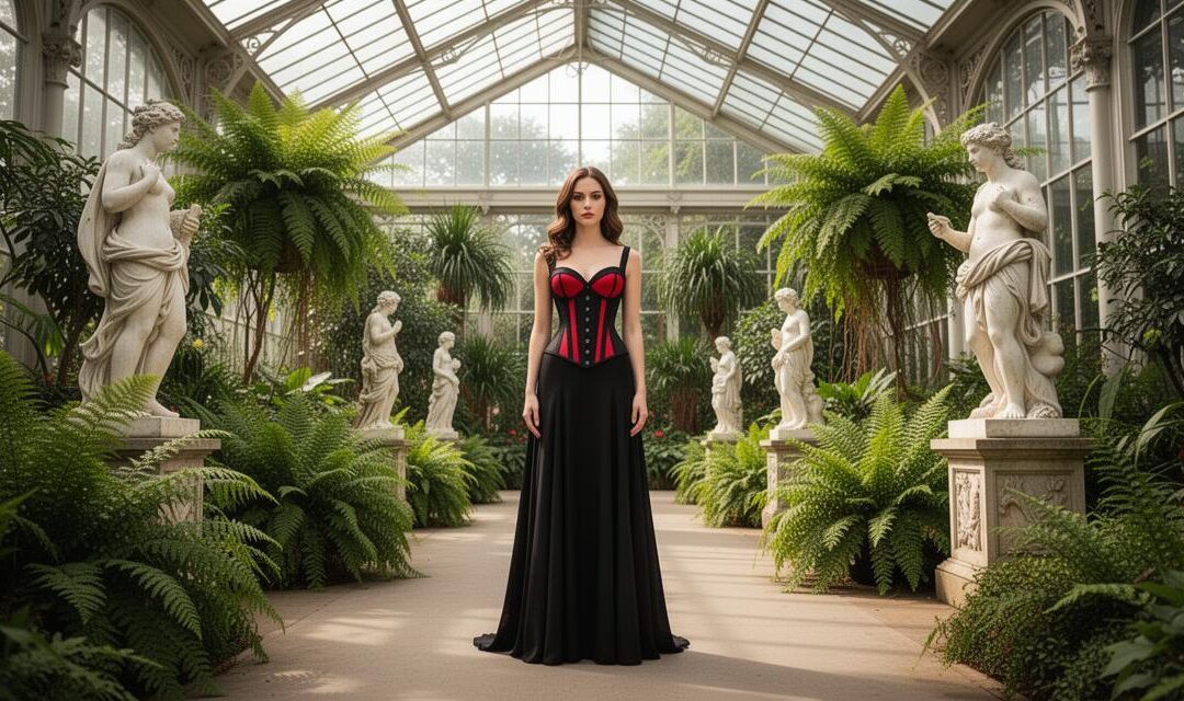 Évolution du bustier : de la royauté au corset noir et rouge pour femme