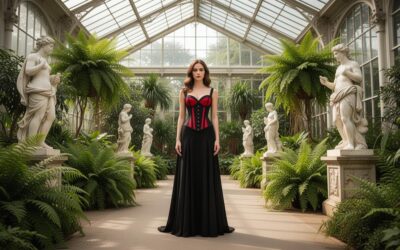 Évolution du bustier : de la royauté au corset noir et rouge pour femme