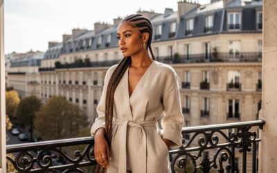 Inspiration coiffures : sublimez vos cheveux courts avec des motifs de nattes collees